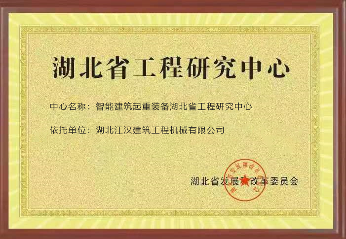 智能建筑起重装备湖北省工程研究中心